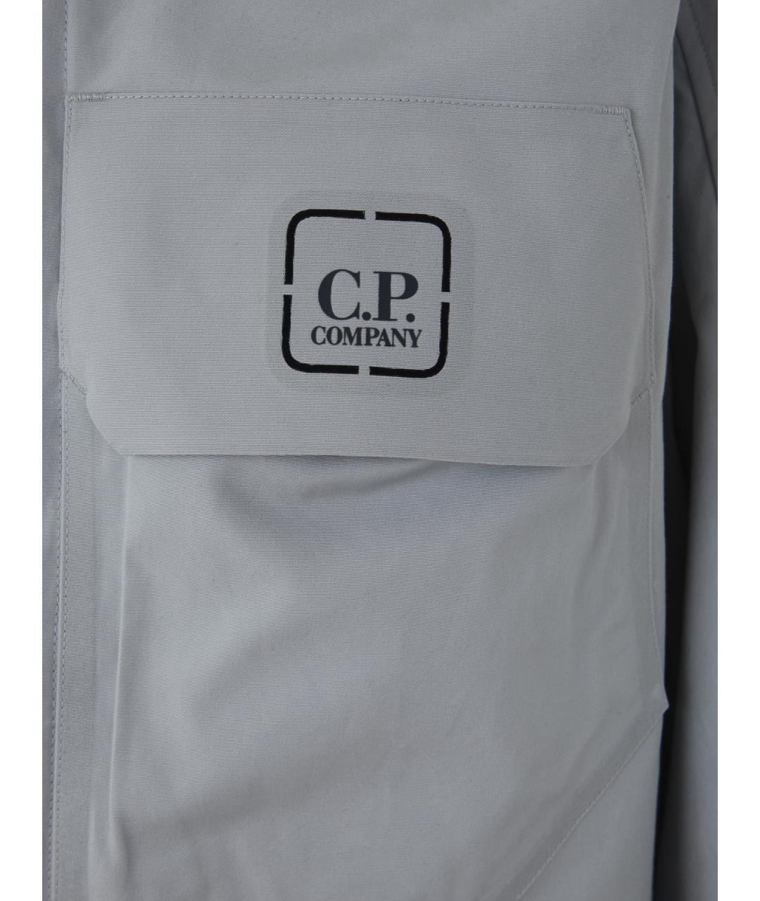 CP COMPANY Серая хлопковая куртка, фото 3