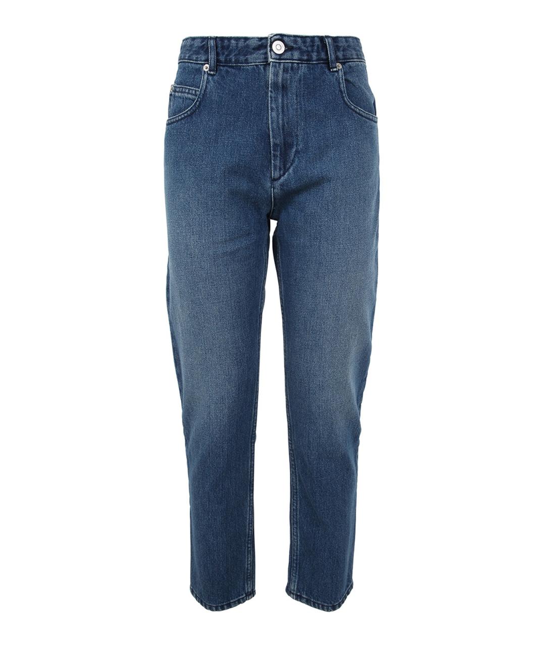 ISABEL MARANT Голубые хлопковые прямые джинсы, фото 1
