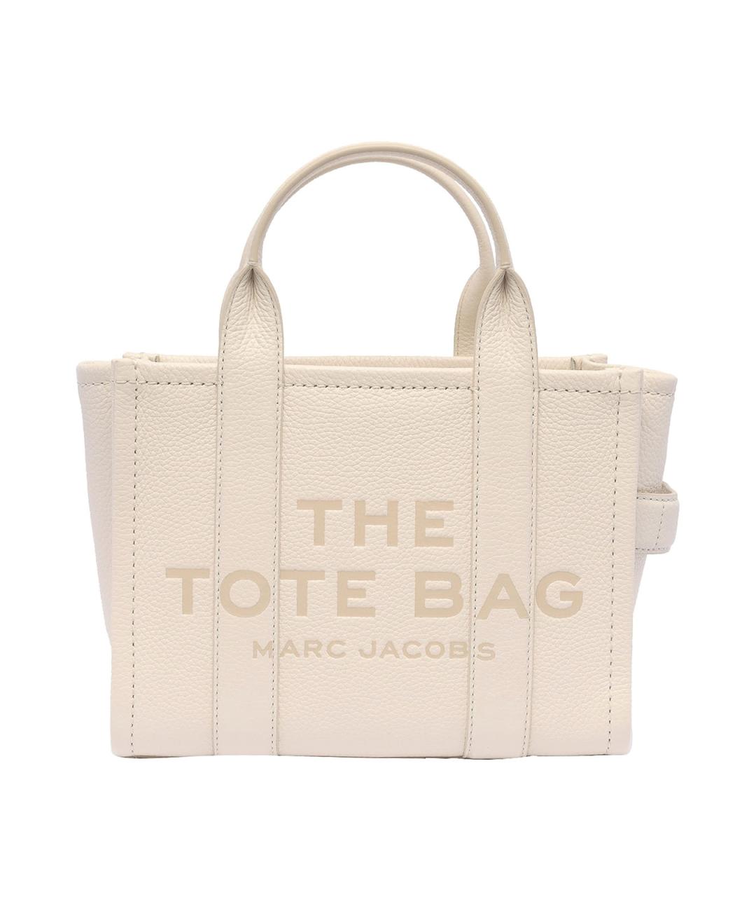 MARC JACOBS Белая кожаная сумка тоут, фото 1