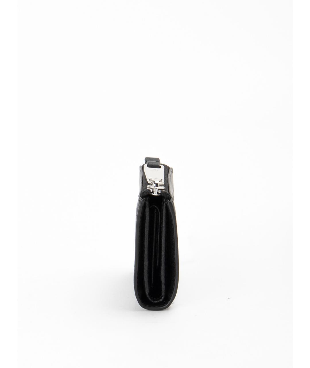 EMPORIO ARMANI Черный кожаный кошелек, фото 3