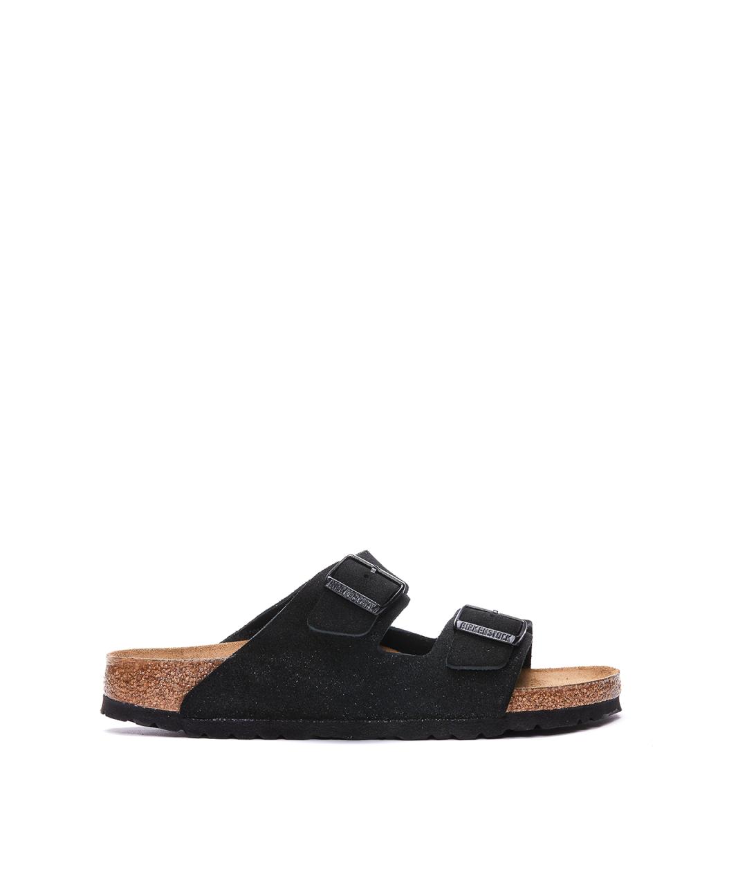BIRKENSTOCK Черные замшевые сандалии, фото 1