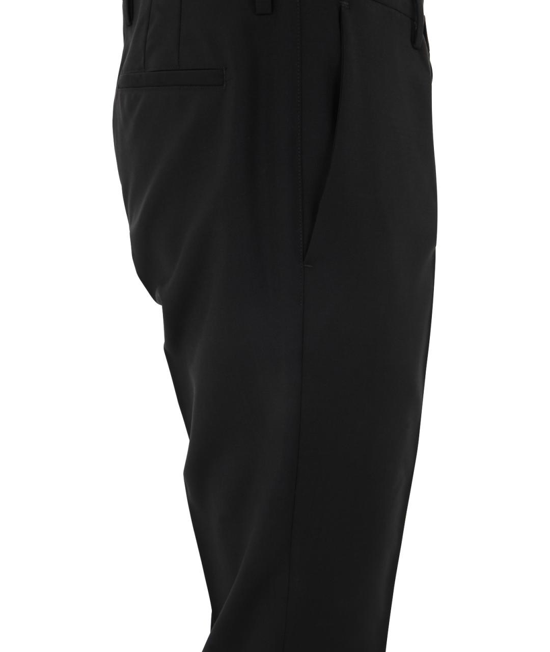 PAUL SMITH Черные шерстяные повседневные брюки, фото 3
