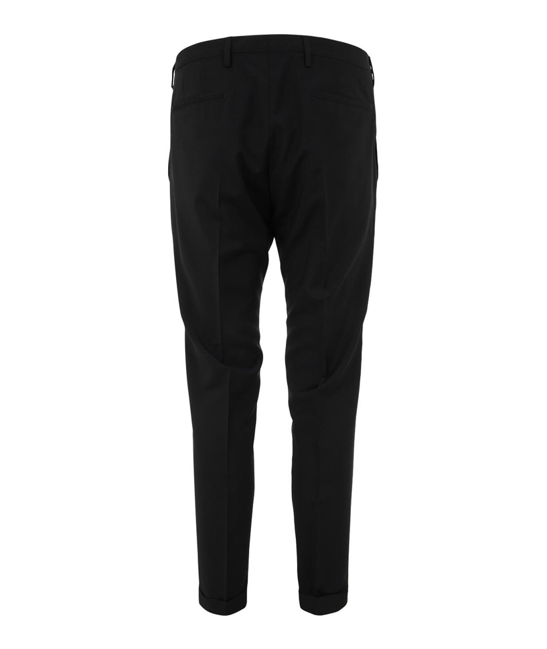 PAUL SMITH Черные шерстяные повседневные брюки, фото 2
