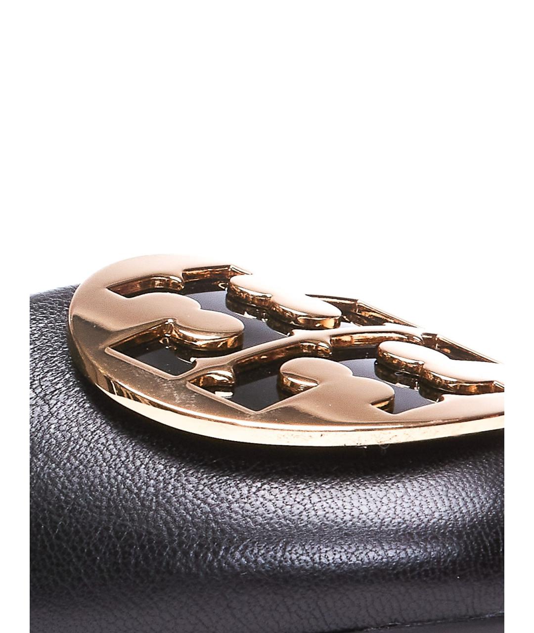 TORY BURCH Черные кожаные балетки, фото 4
