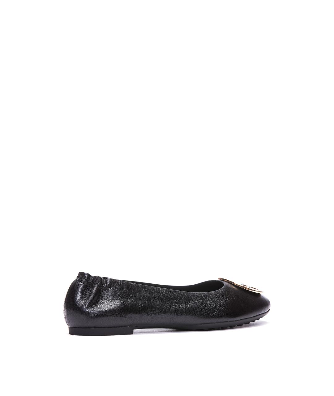 TORY BURCH Черные кожаные балетки, фото 3