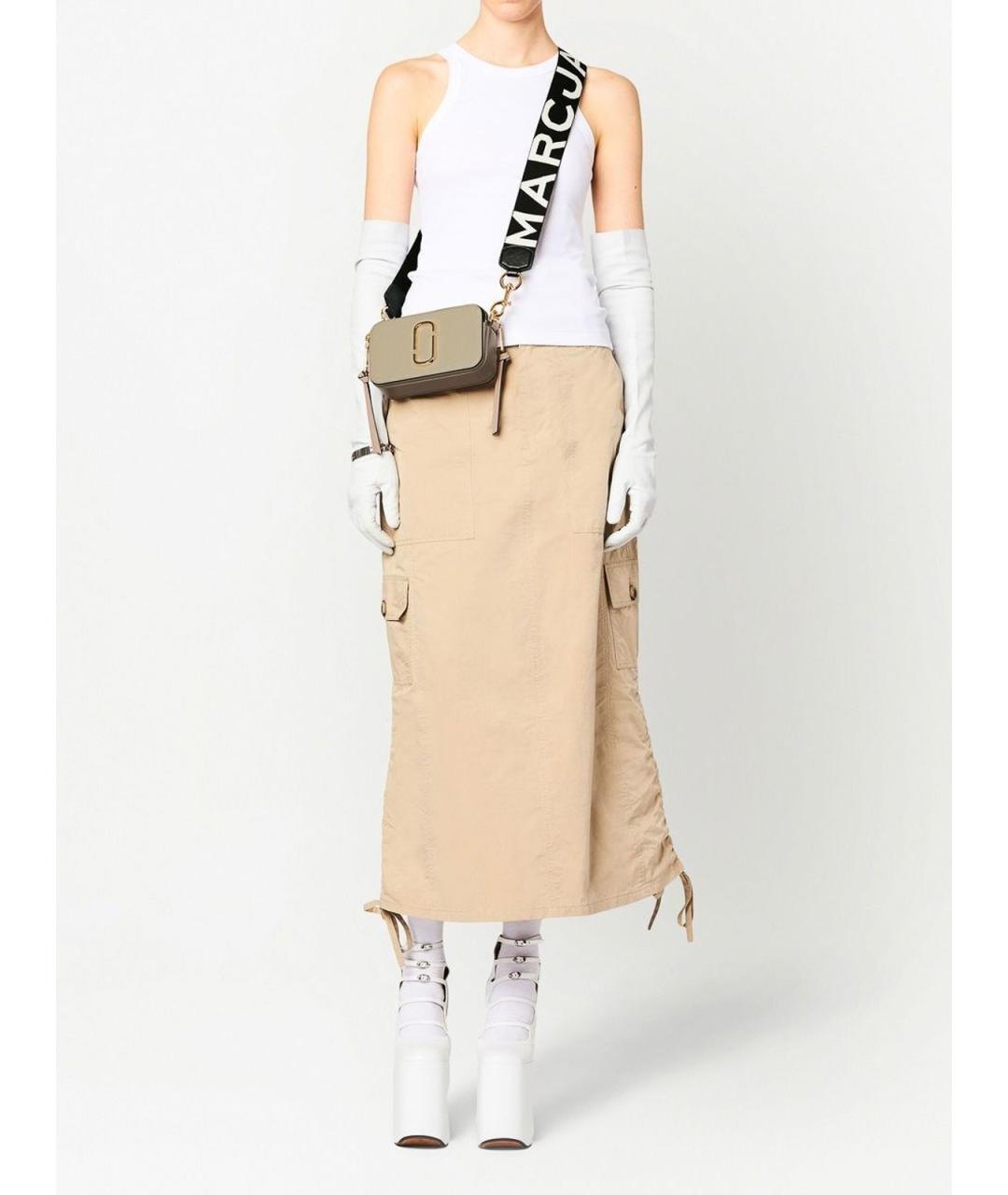 MARC JACOBS Бежевая кожаная сумка через плечо, фото 5