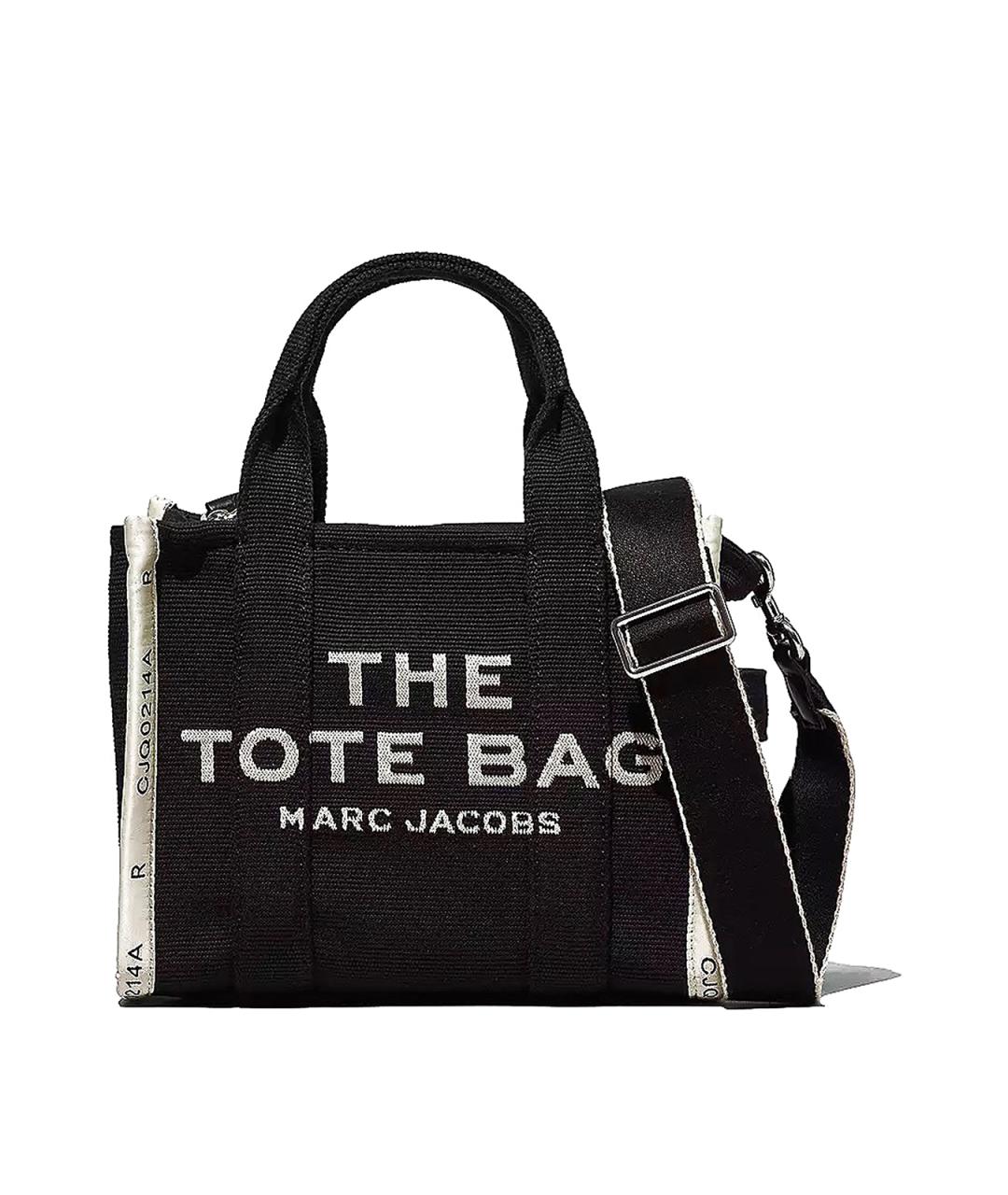 MARC JACOBS Черная тканевая сумка тоут, фото 1