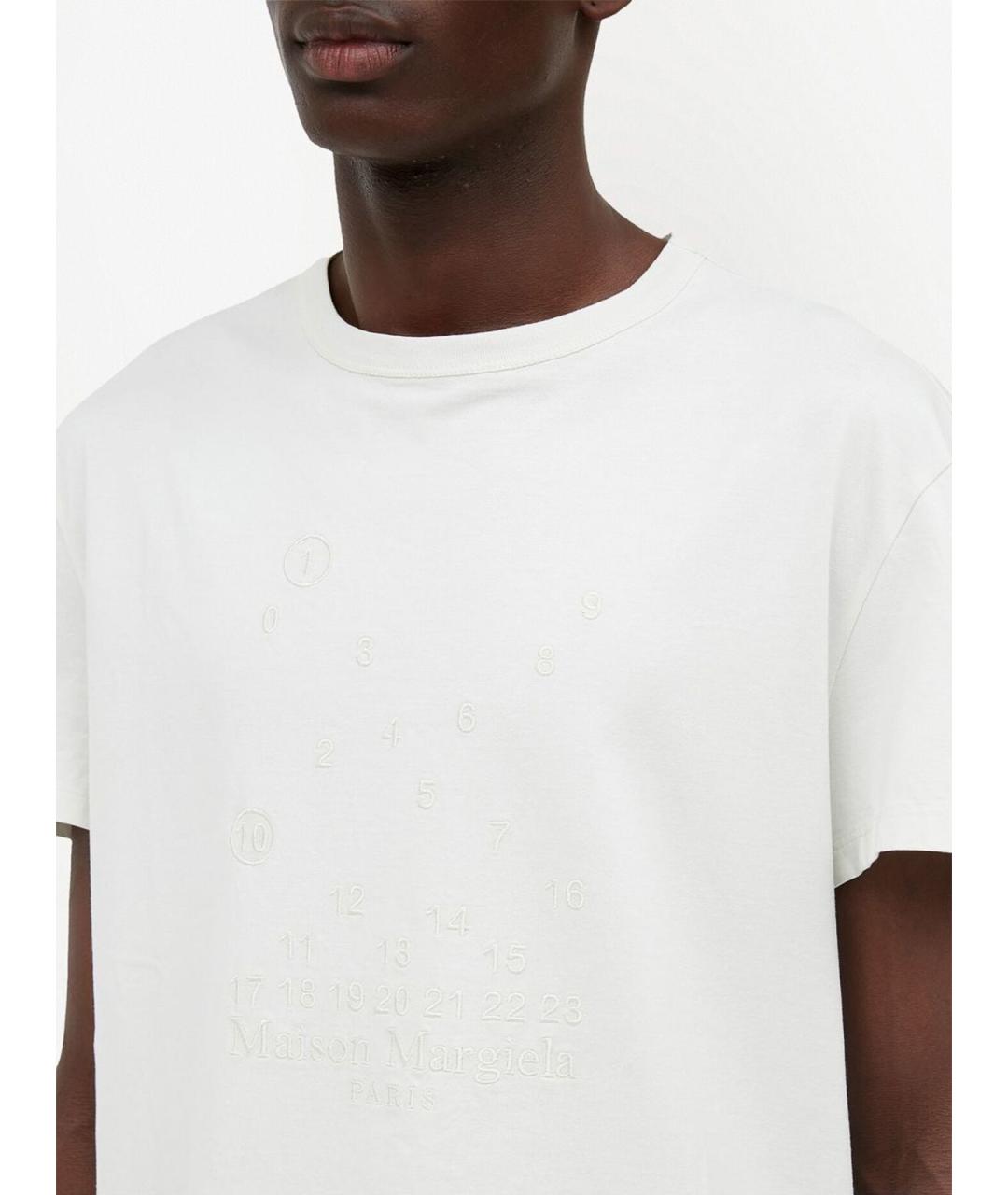 MAISON MARGIELA Белая хлопковая футболка, фото 5