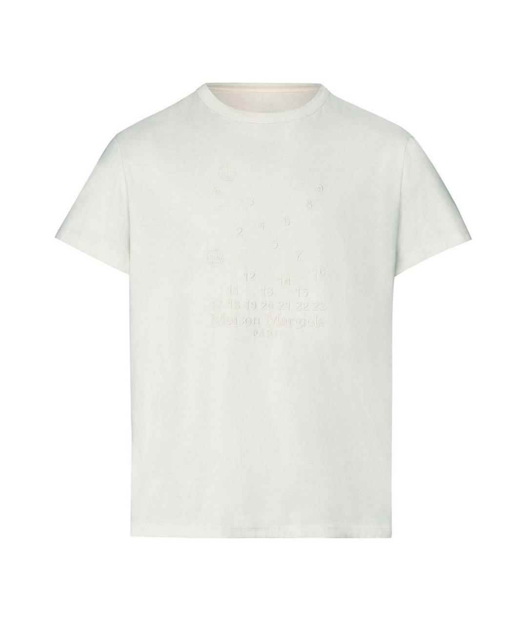 MAISON MARGIELA Белая хлопковая футболка, фото 1