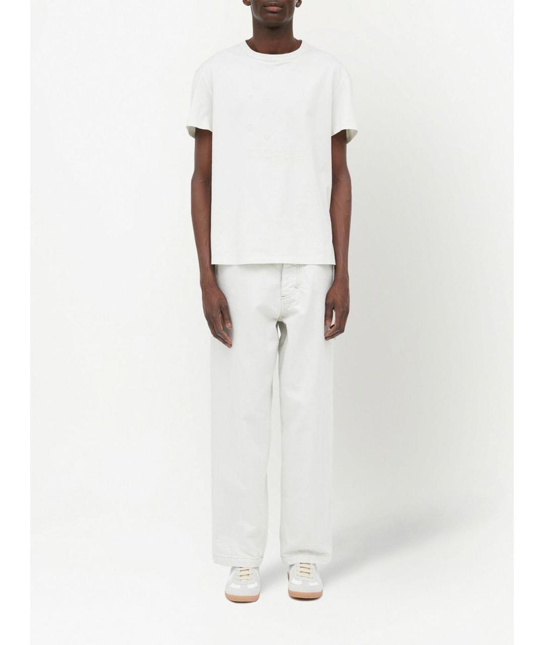 MAISON MARGIELA Белая хлопковая футболка, фото 3