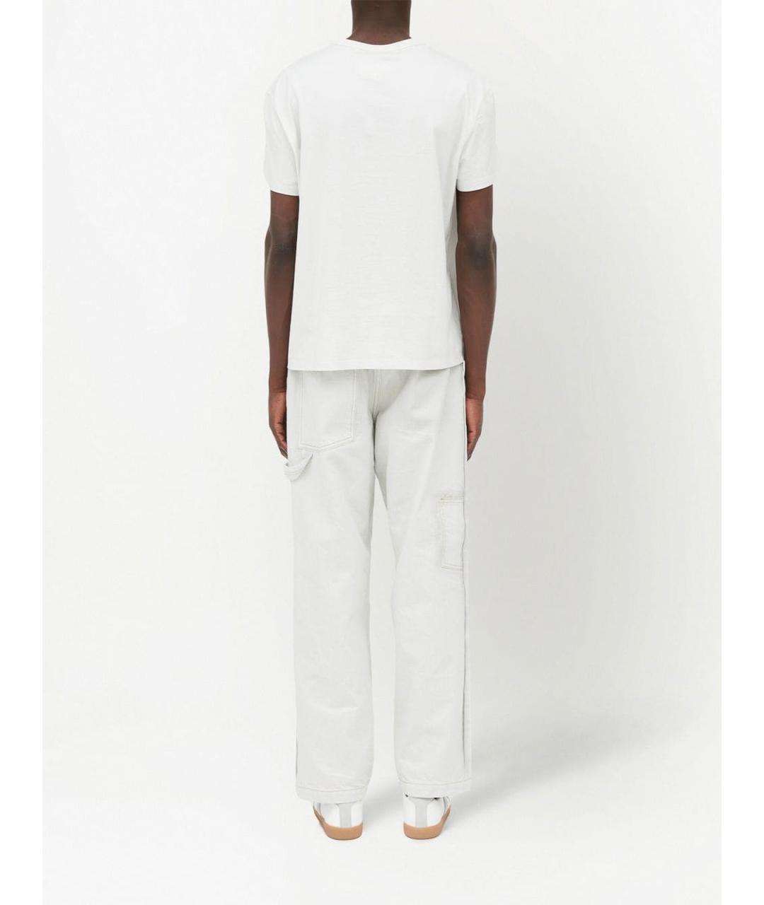 MAISON MARGIELA Белая хлопковая футболка, фото 4