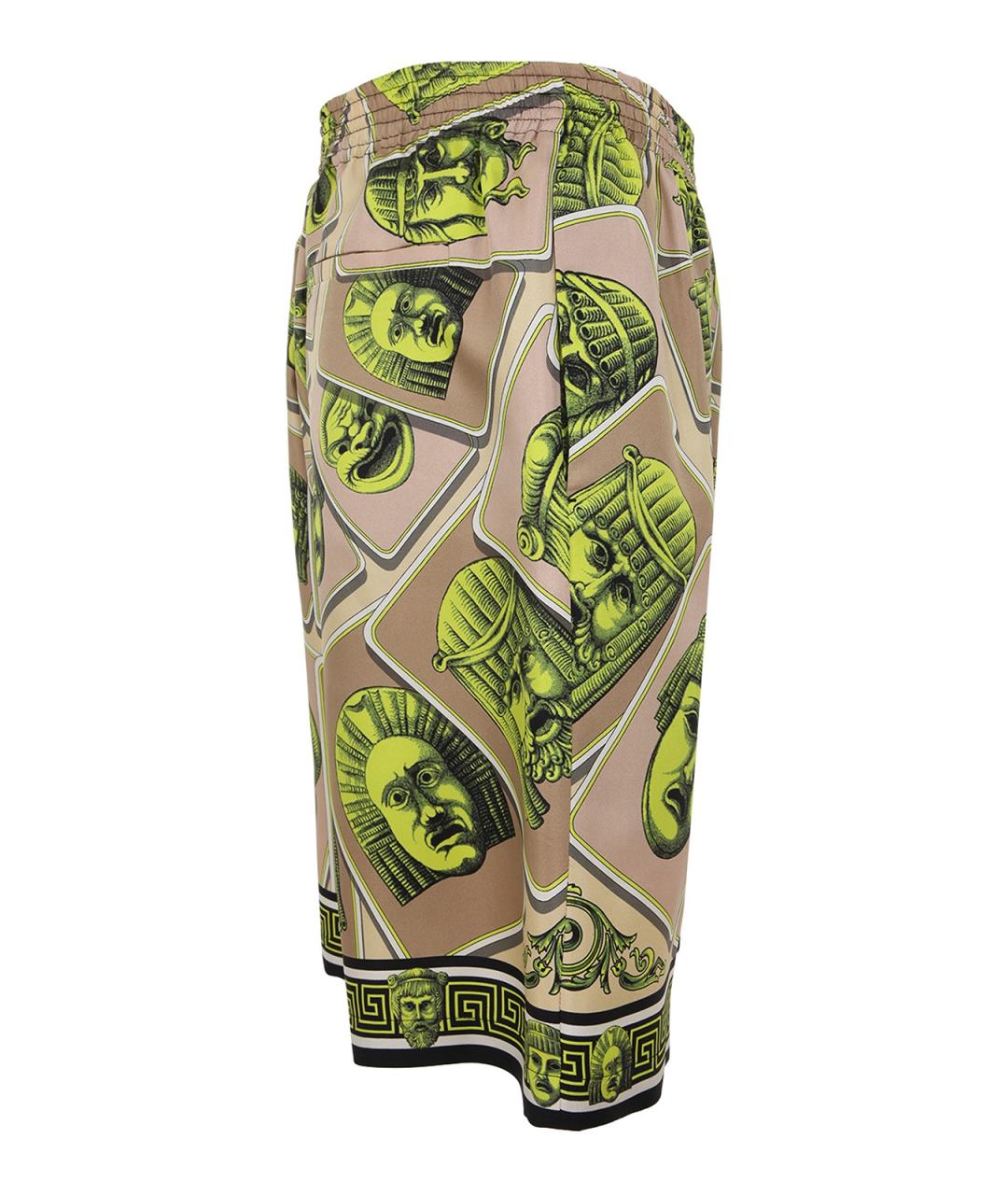 VERSACE Мульти шелковые шорты, фото 3