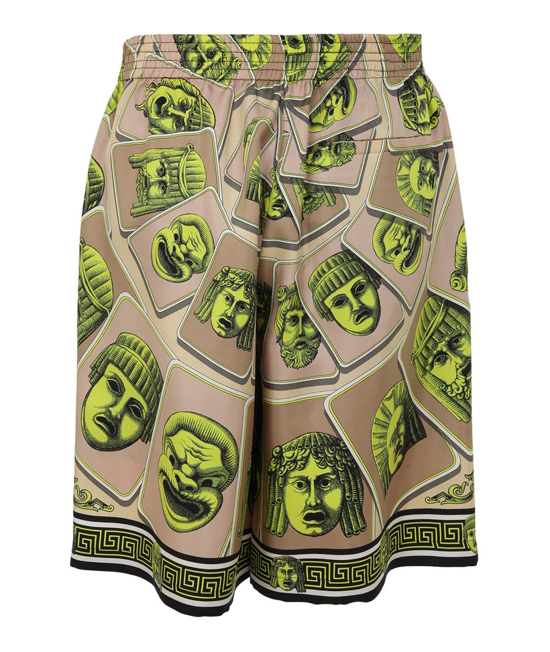 VERSACE Мульти шелковые шорты, фото 2
