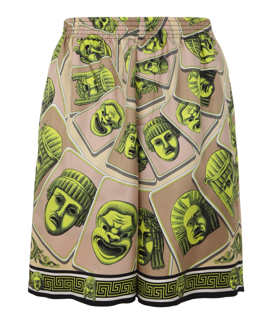 VERSACE Мульти шелковые шорты, фото 1