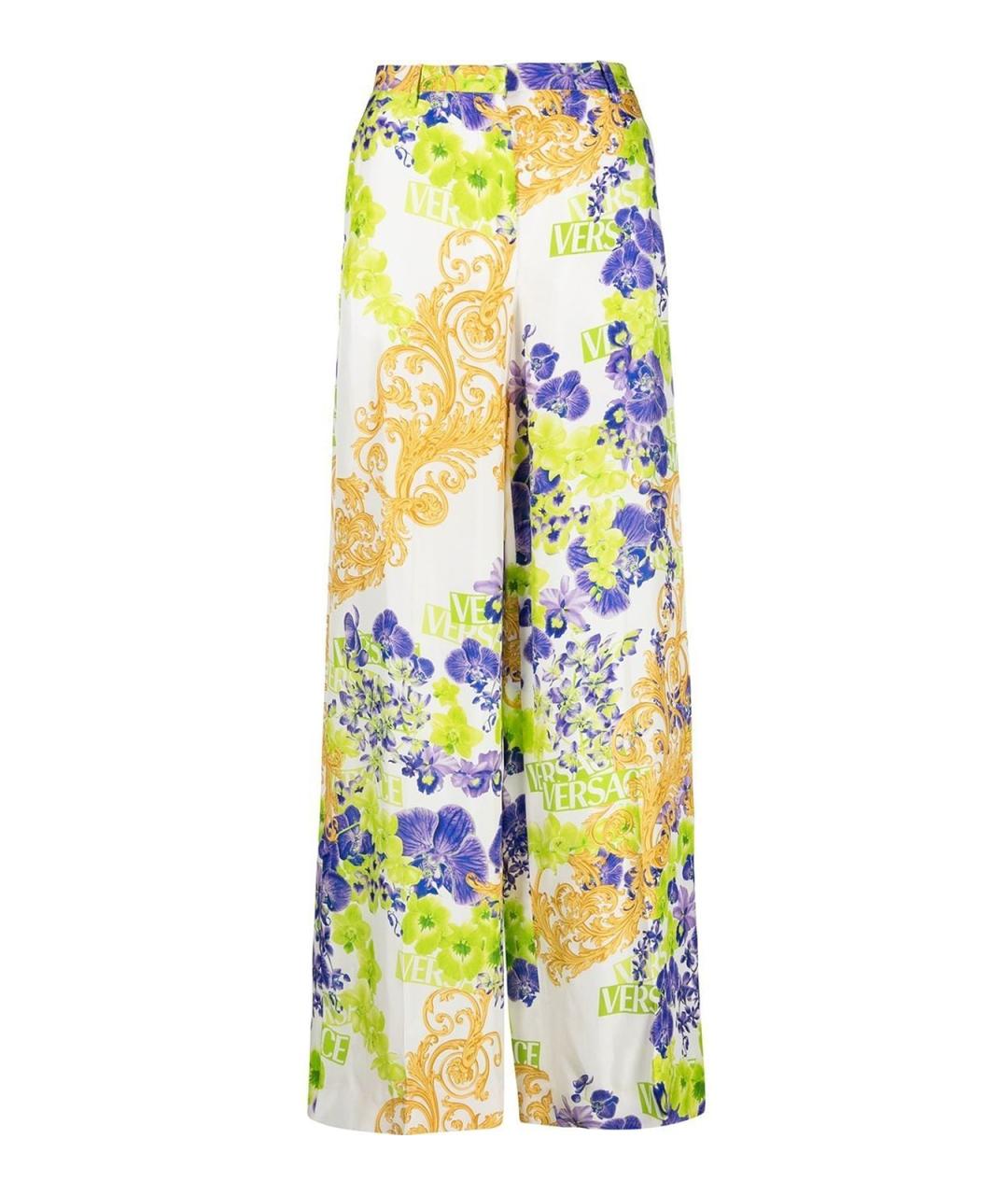VERSACE Мульти кожаные брюки широкие, фото 1