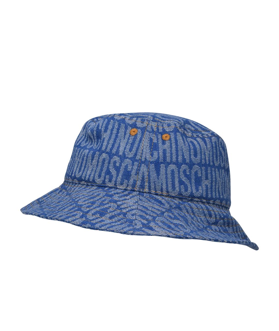 MOSCHINO Синяя хлопковая панама, фото 3