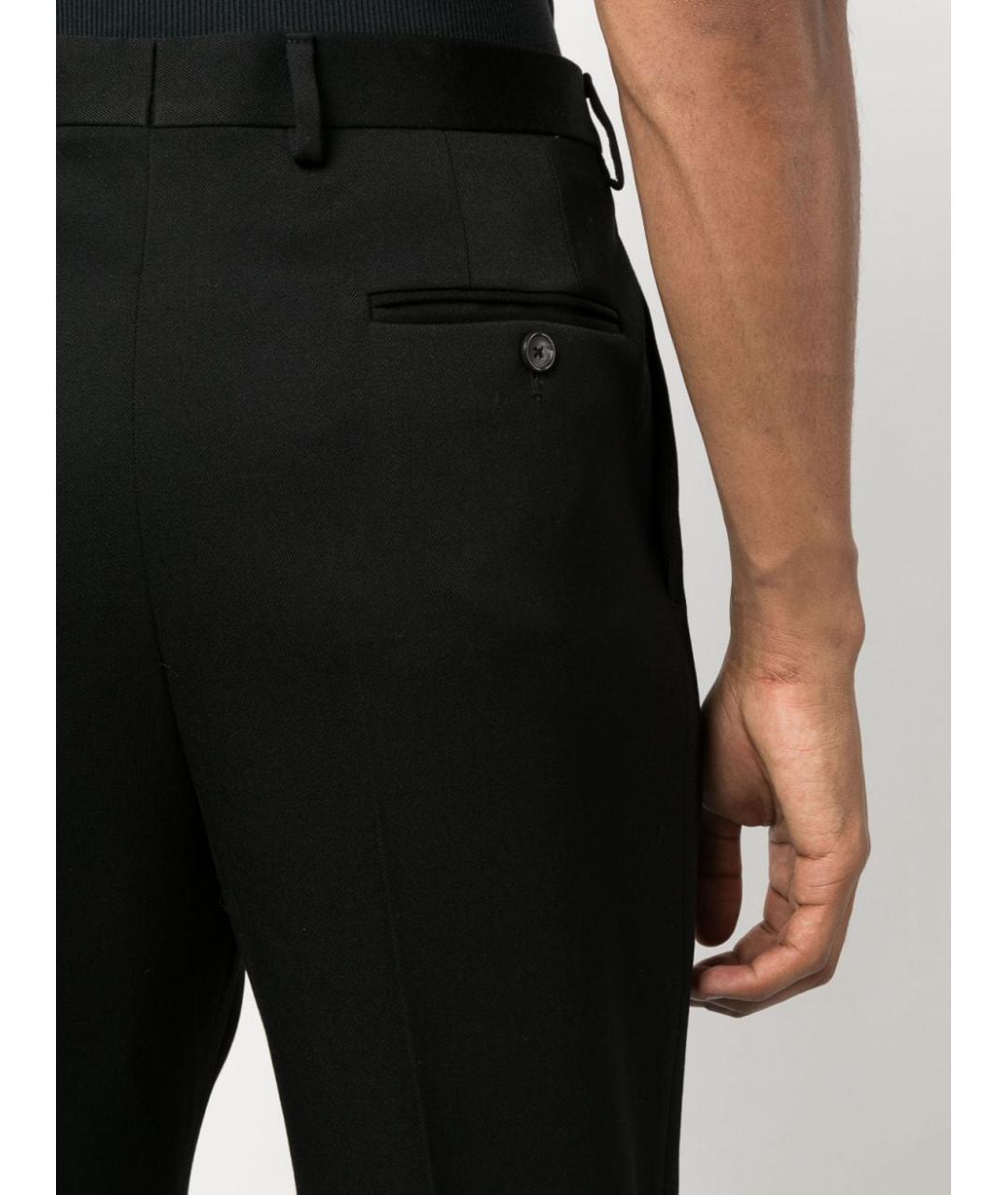 LANVIN Черные шерстяные классические брюки, фото 5