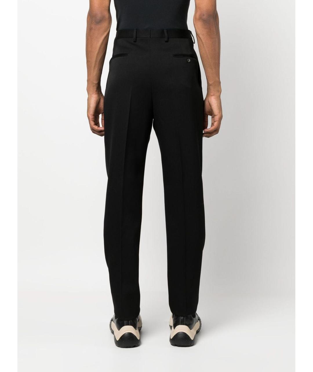 LANVIN Черные шерстяные классические брюки, фото 3