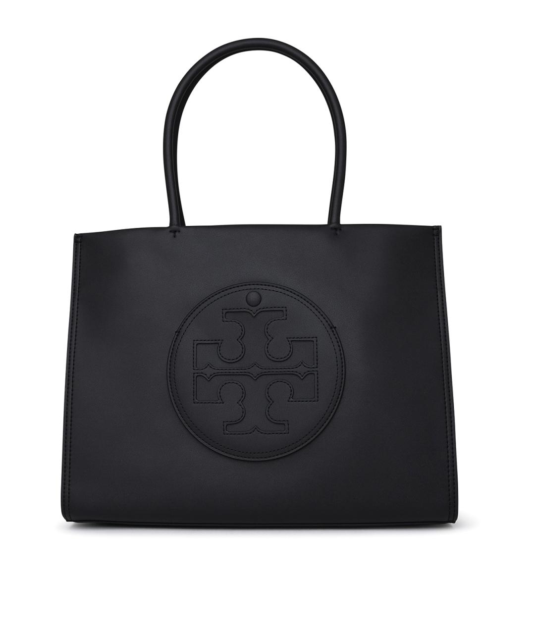 TORY BURCH Черная сумка тоут из искусственной кожи, фото 1
