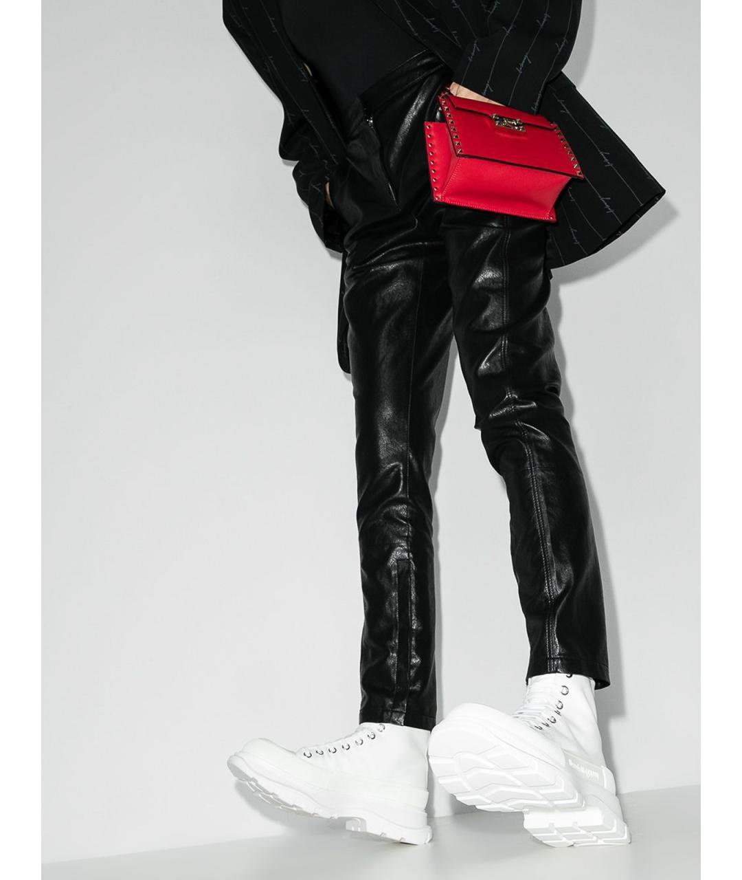 ALEXANDER MCQUEEN Белые текстильные кроссовки, фото 3
