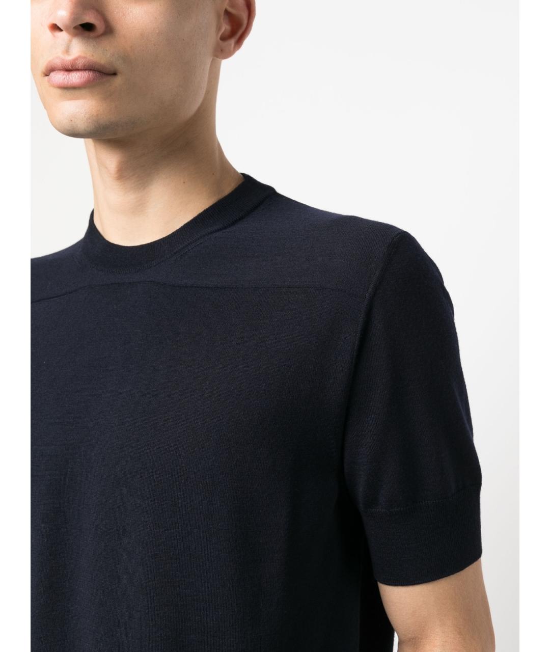 JIL SANDER Темно-синяя футболка, фото 5