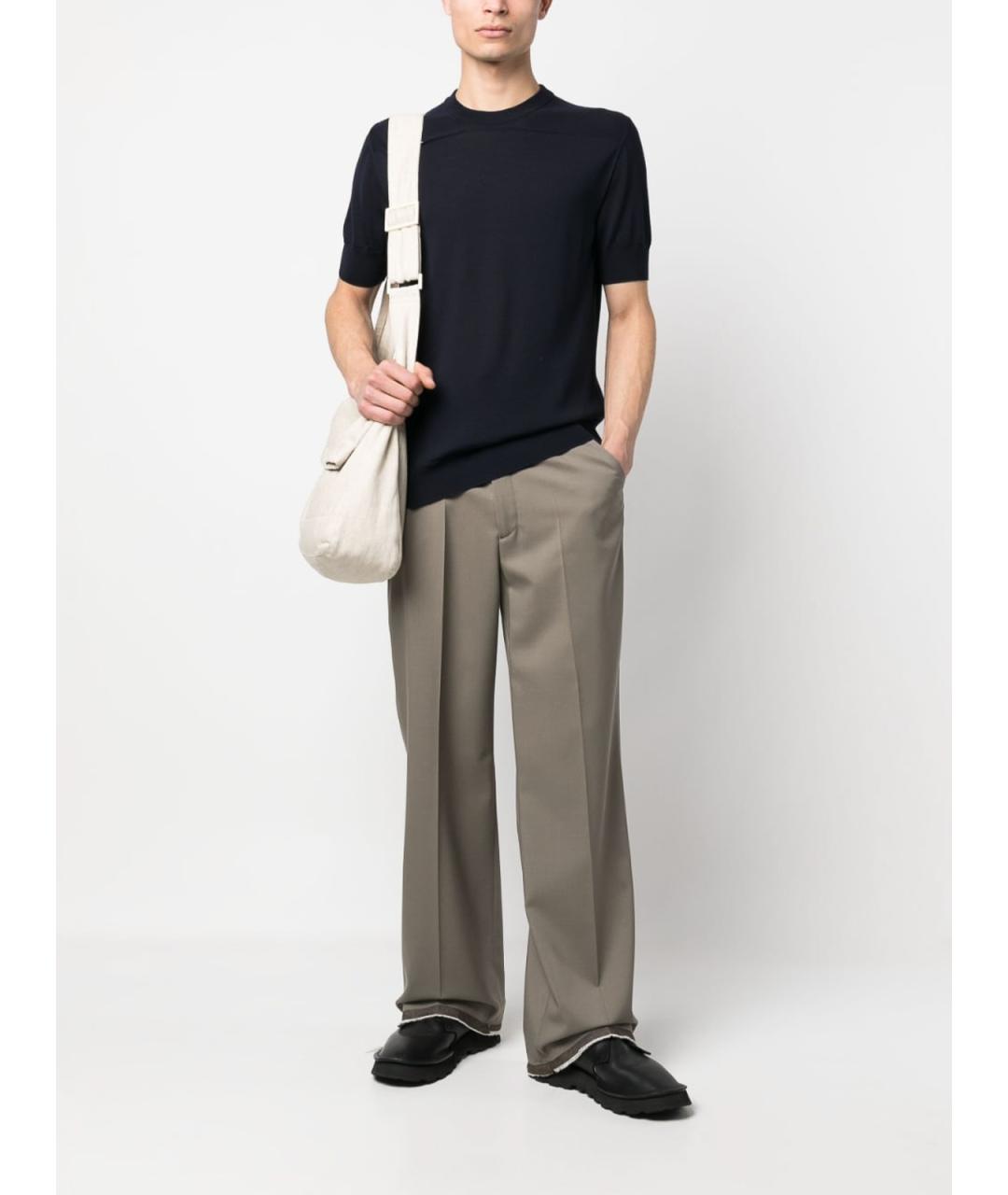 JIL SANDER Темно-синяя футболка, фото 2