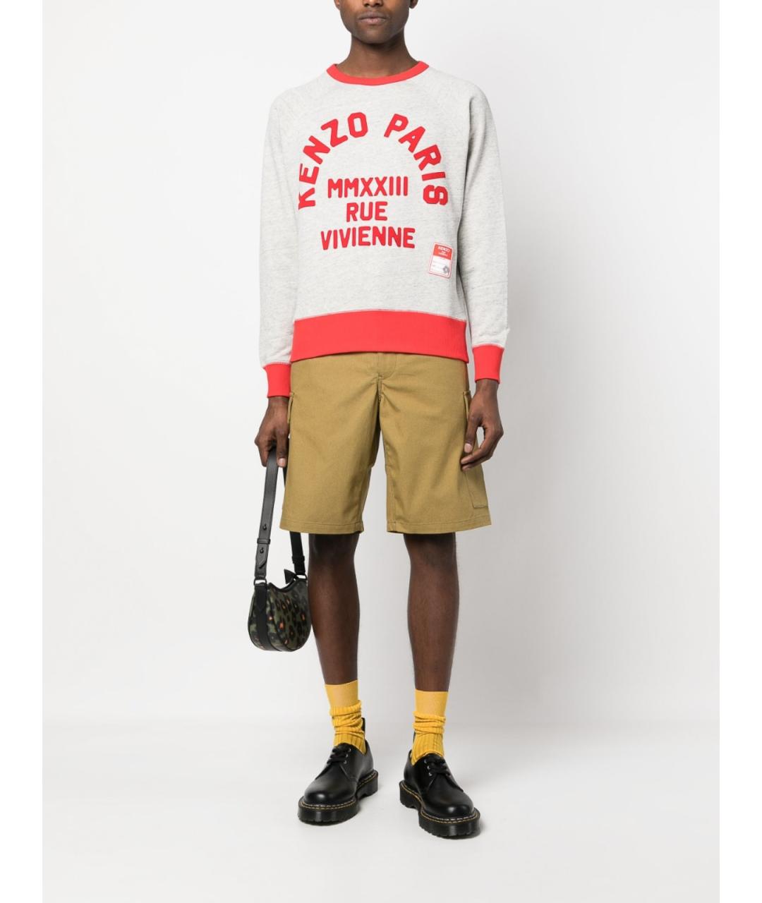 KENZO Бежевые хлопковые шорты, фото 2