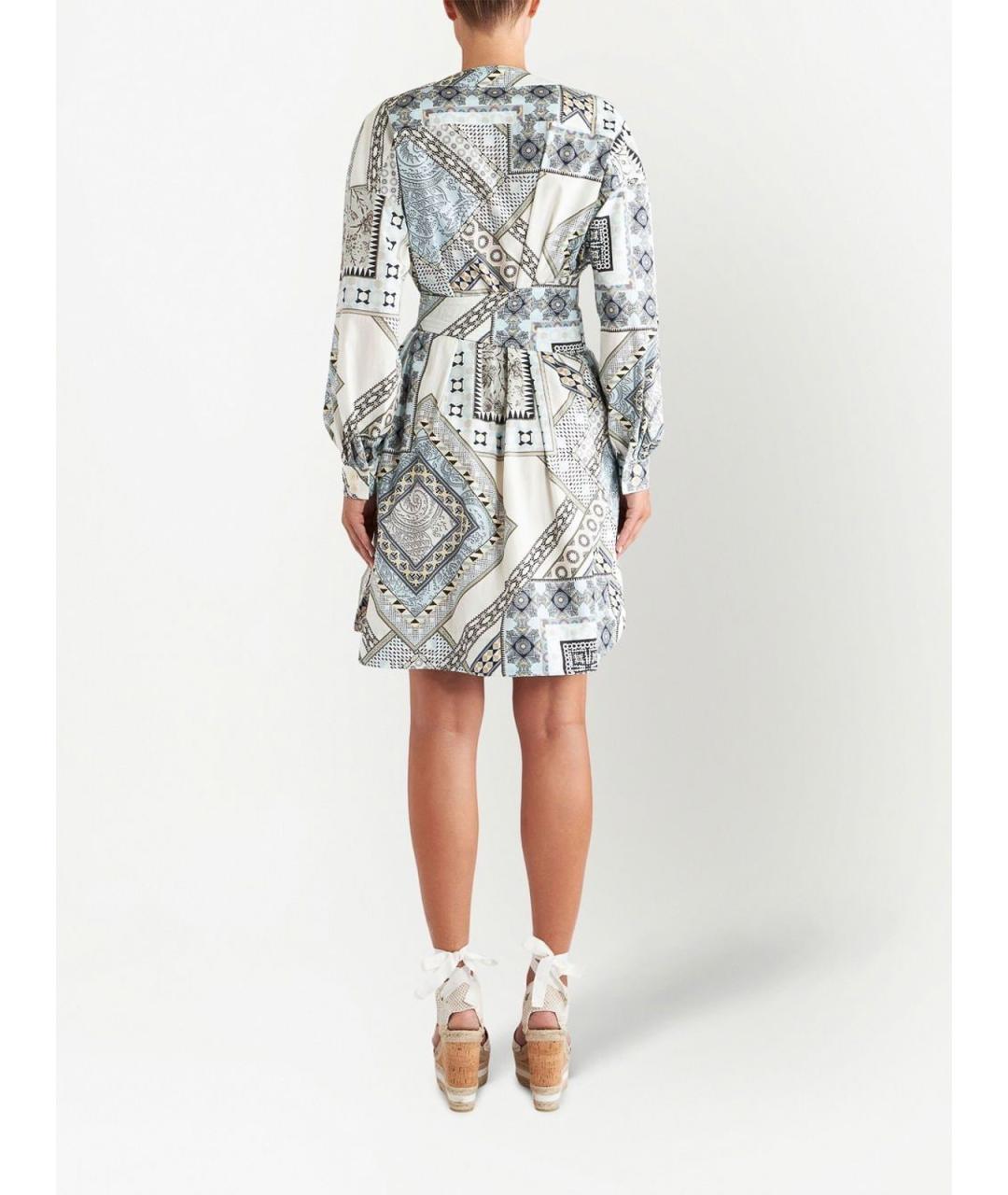 ETRO Мульти хлопковое повседневное платье, фото 4