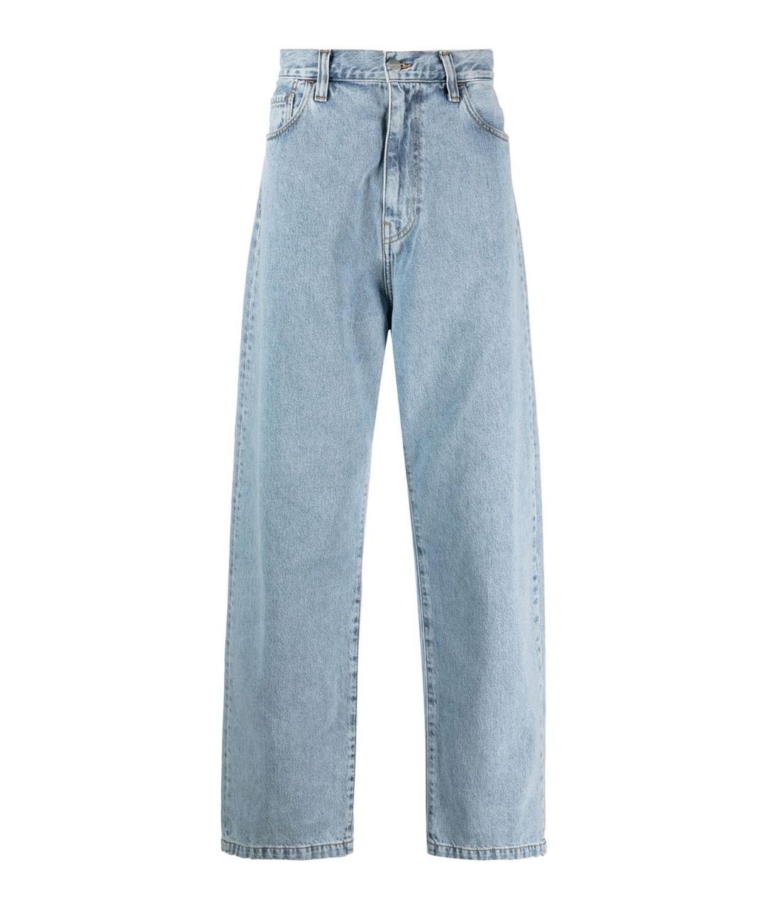 CARHARTT Голубые хлопковые прямые джинсы, фото 1