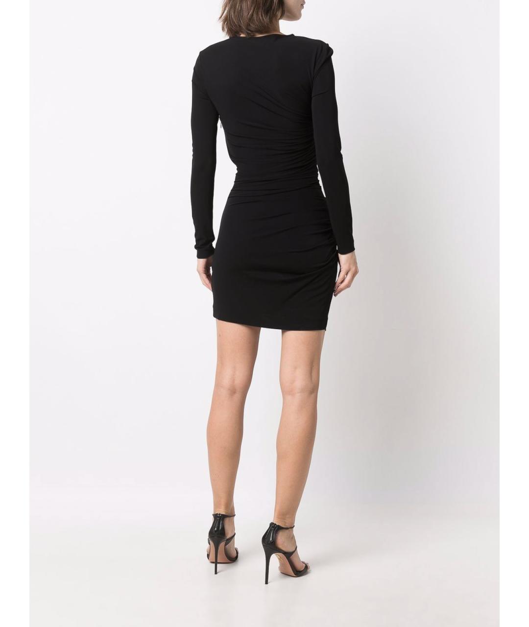 DSQUARED2 Черное вискозное повседневное платье, фото 5