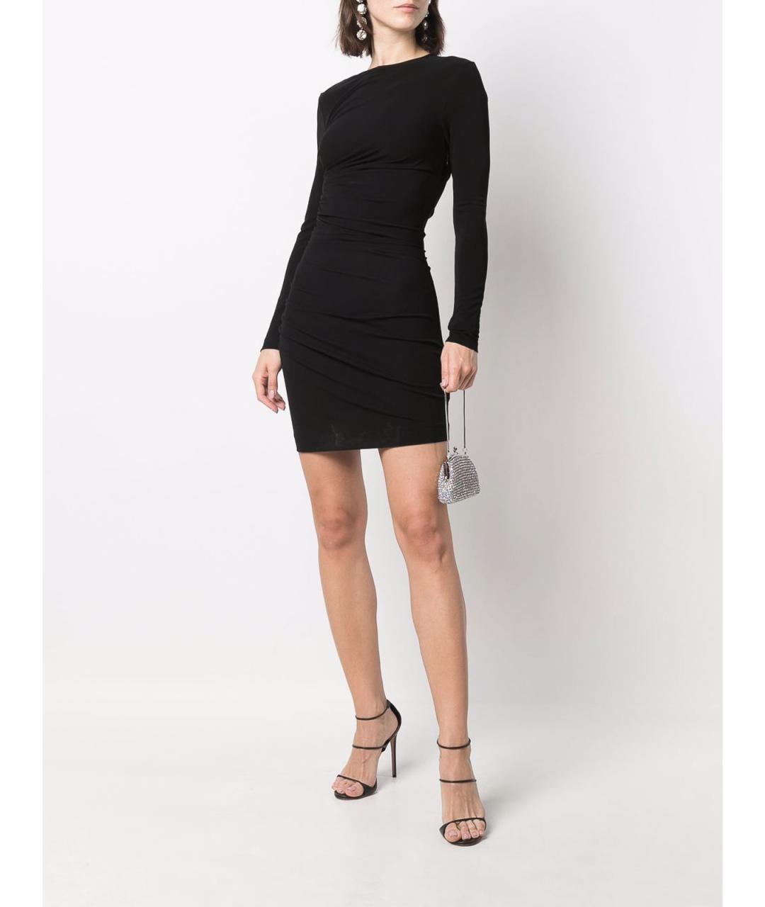 DSQUARED2 Черное вискозное повседневное платье, фото 3