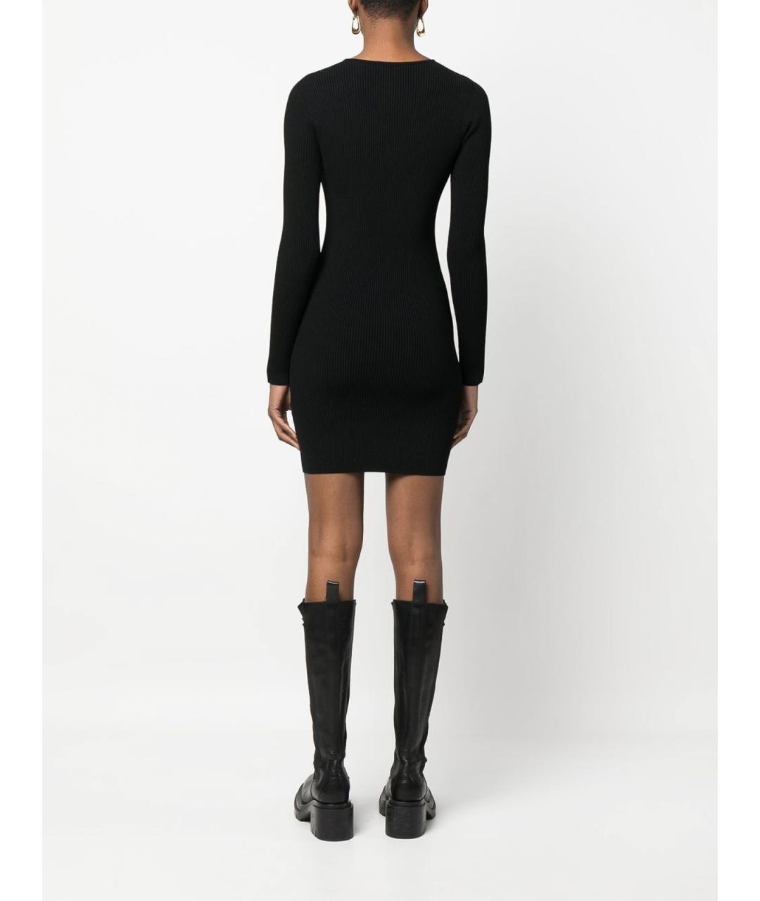DSQUARED2 Черное вискозное повседневное платье, фото 4