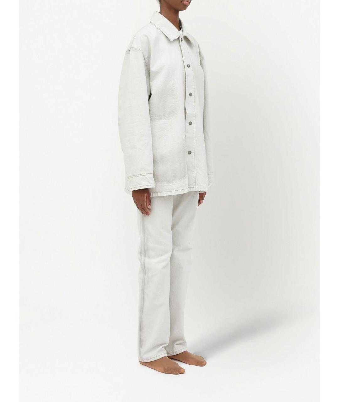 MAISON MARGIELA Белая хлопковая куртка, фото 3