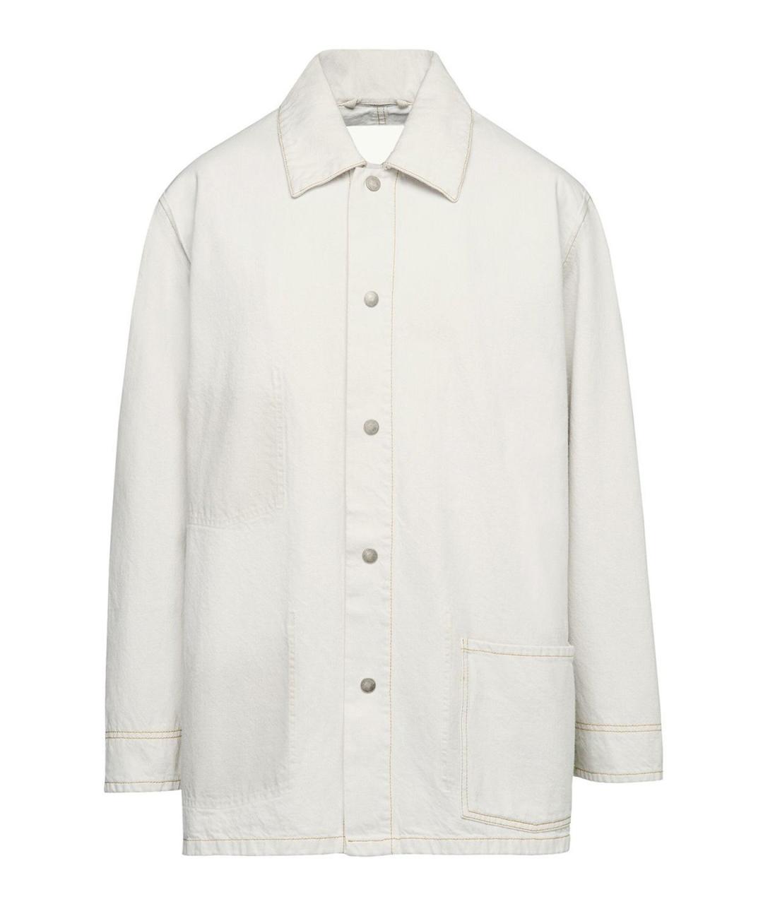 MAISON MARGIELA Белая хлопковая куртка, фото 1