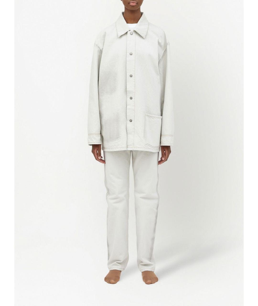 MAISON MARGIELA Белая хлопковая куртка, фото 6