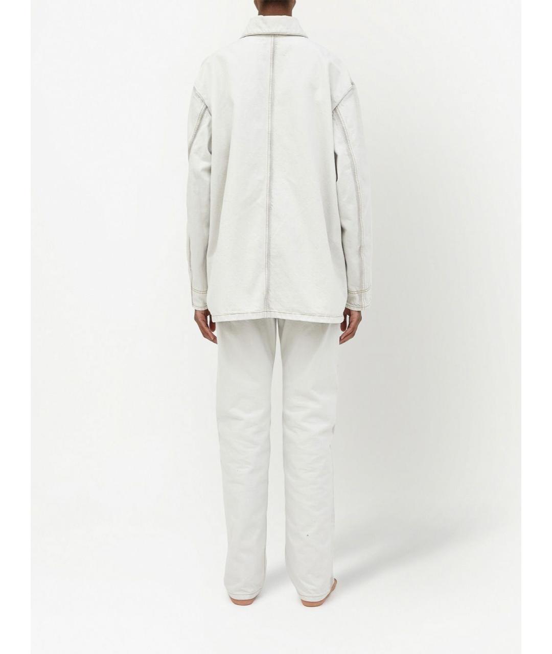 MAISON MARGIELA Белая хлопковая куртка, фото 4