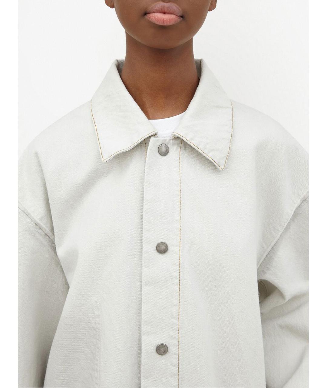 MAISON MARGIELA Белая хлопковая куртка, фото 5