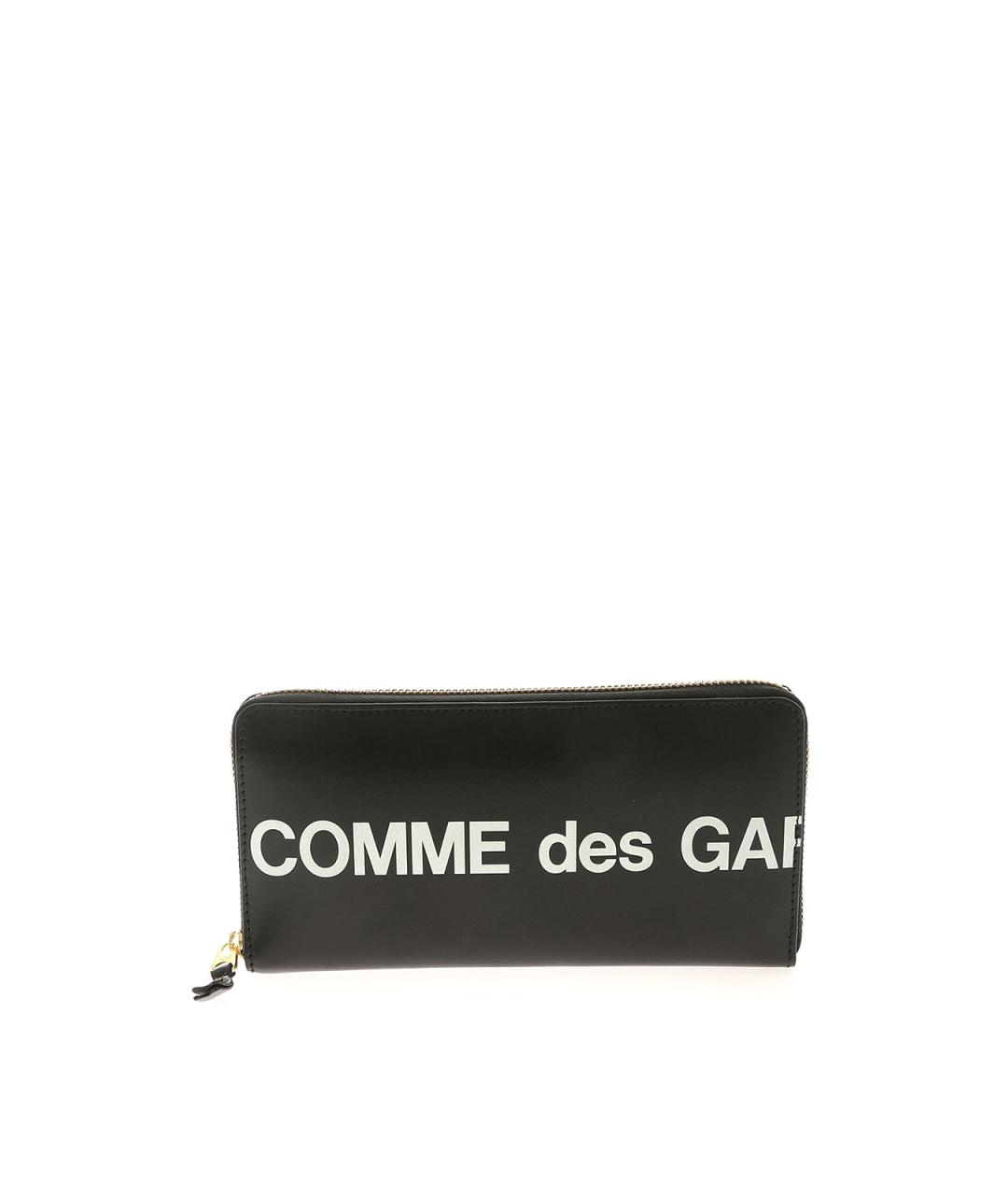 COMME DES GARÇONS Черный кожаный кошелек, фото 1