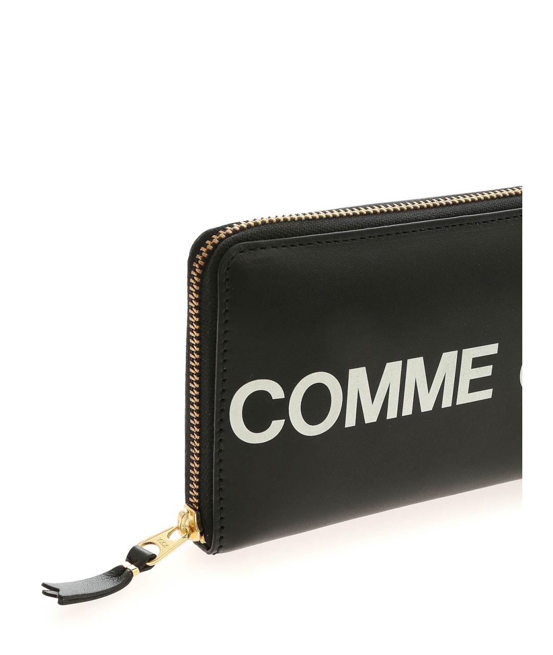 COMME DES GARÇONS Черный кожаный кошелек, фото 4