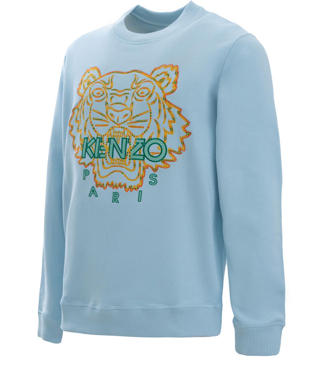 KENZO Голубая хлопковая классическая рубашка, фото 3