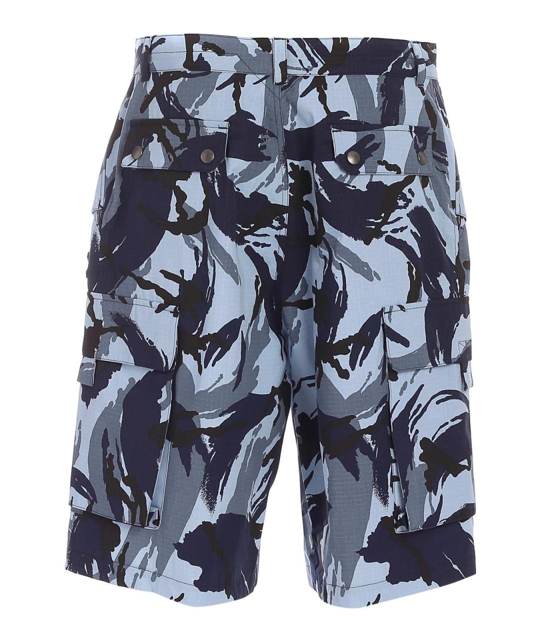 KENZO Синие хлопковые шорты, фото 2