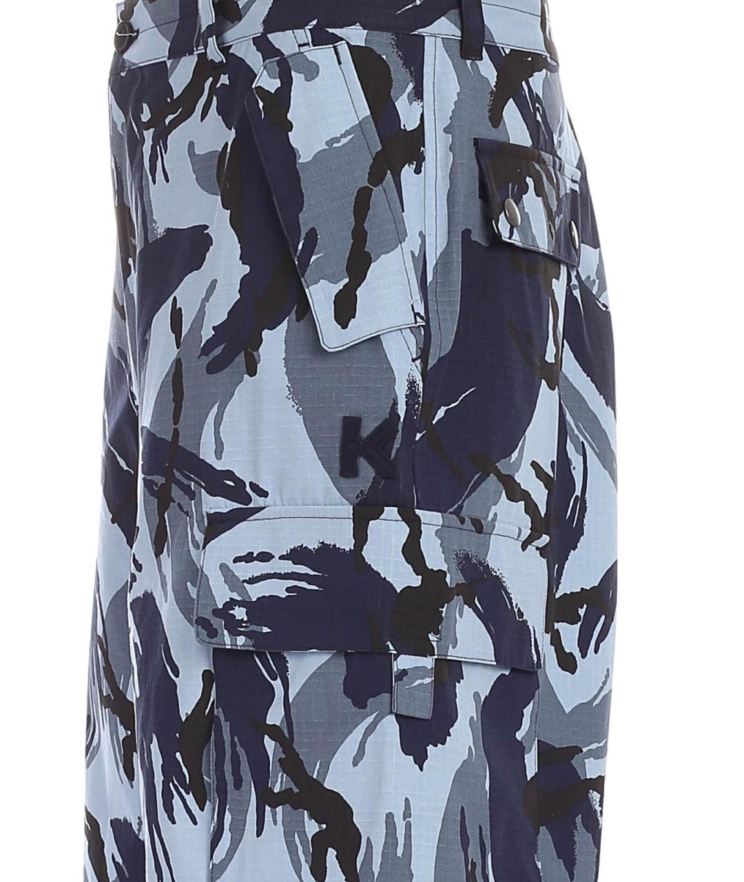 KENZO Синие хлопковые шорты, фото 3
