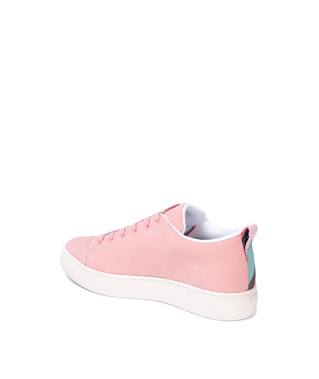 PAUL SMITH Розовые текстильные кеды, фото 4