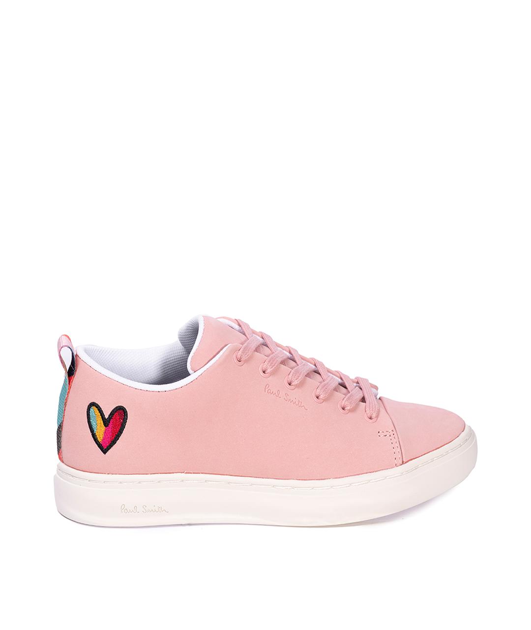 PAUL SMITH Розовые текстильные кеды, фото 1