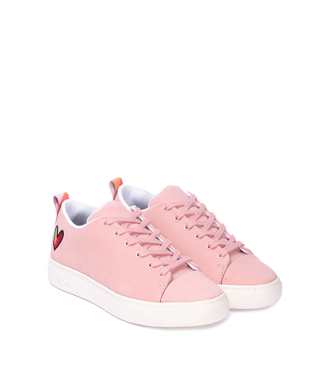 PAUL SMITH Розовые текстильные кеды, фото 2