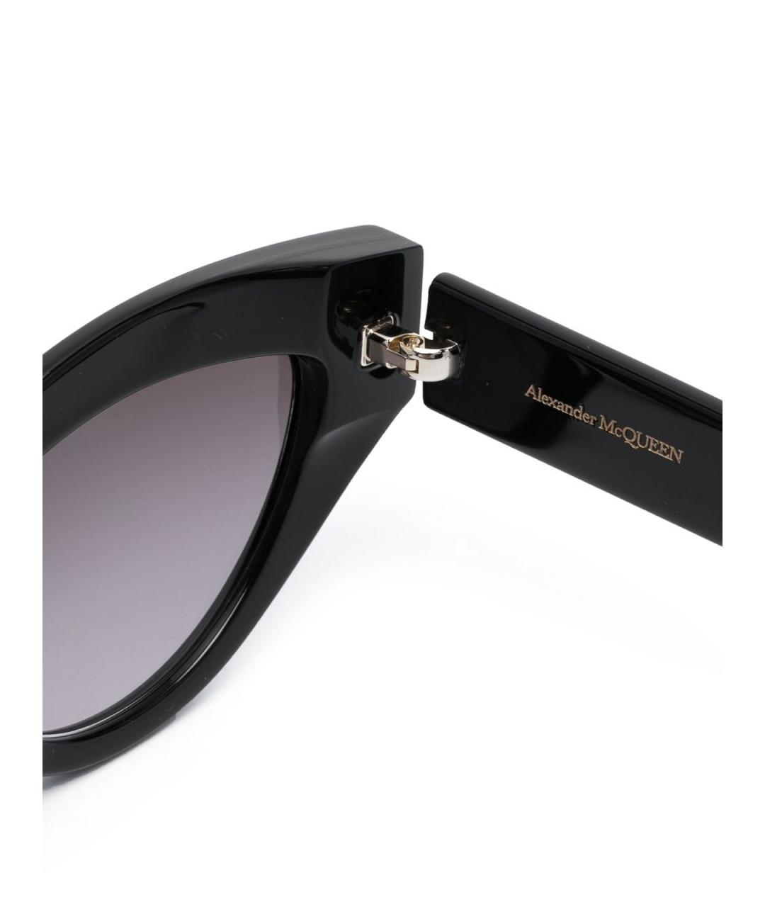 ALEXANDER MCQUEEN Черные солнцезащитные очки, фото 4