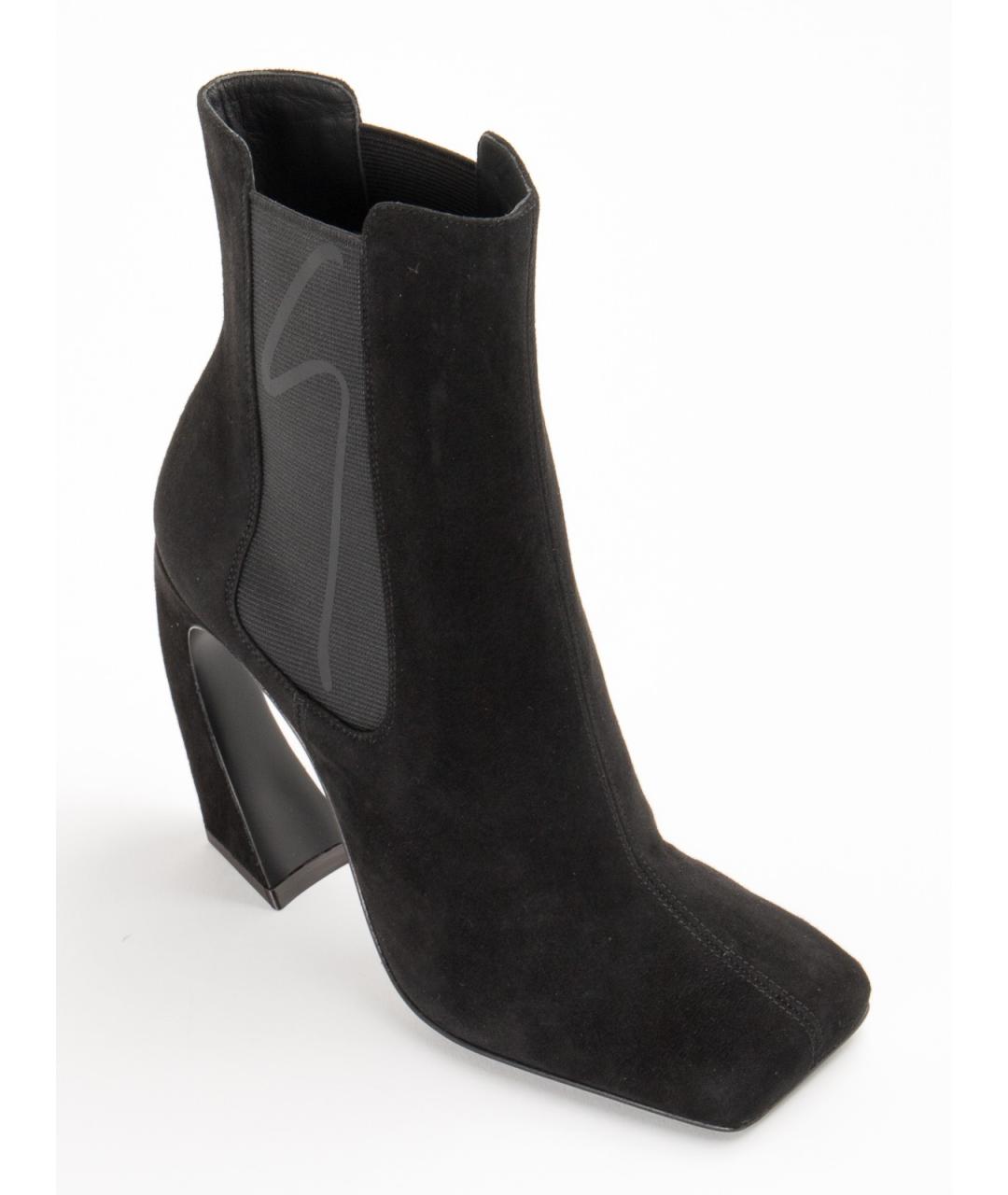 GIUSEPPE ZANOTTI DESIGN Черные замшевые ботильоны, фото 4