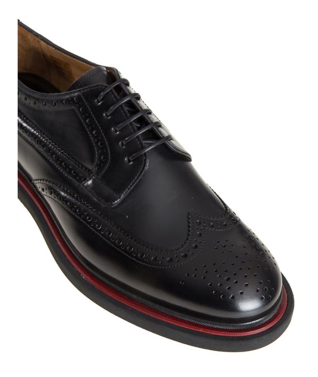 PAUL SMITH Черные кожаные туфли, фото 5