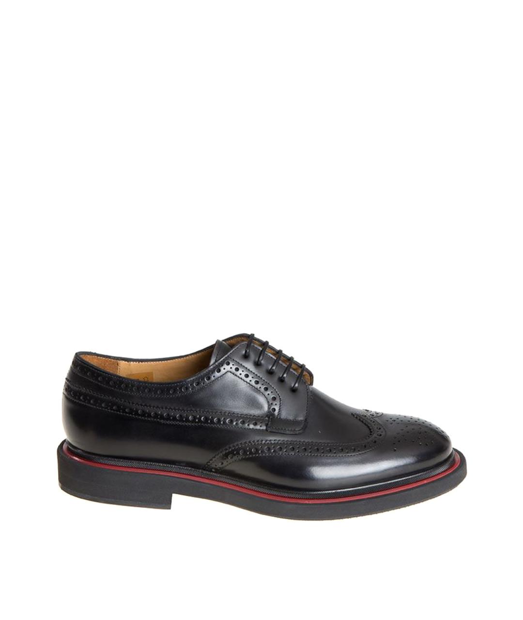 PAUL SMITH Черные кожаные туфли, фото 1
