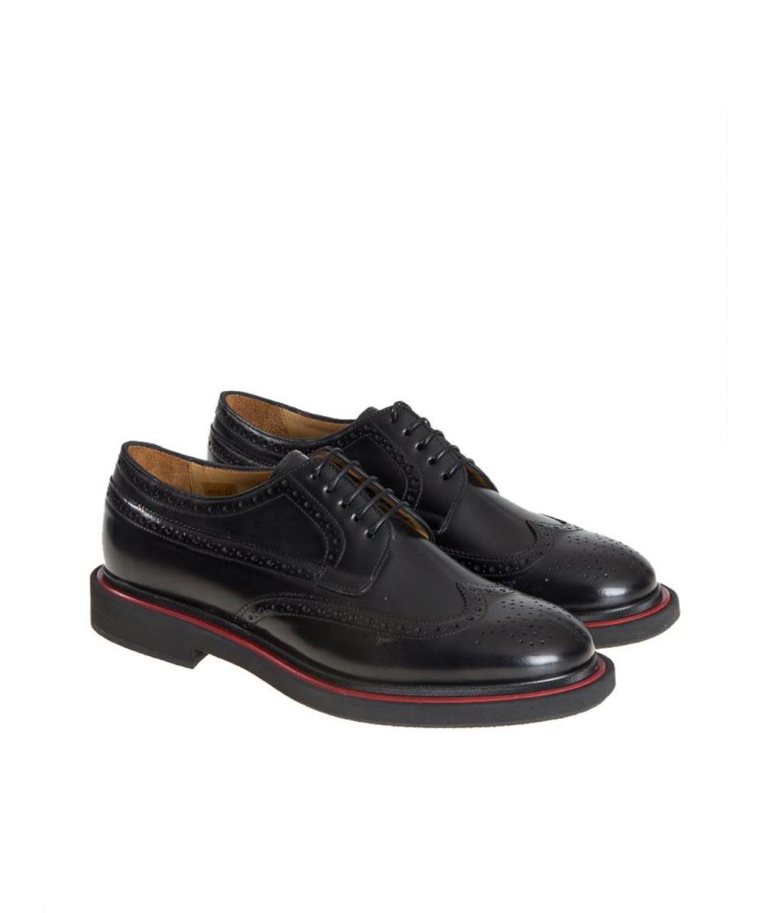PAUL SMITH Черные кожаные туфли, фото 3